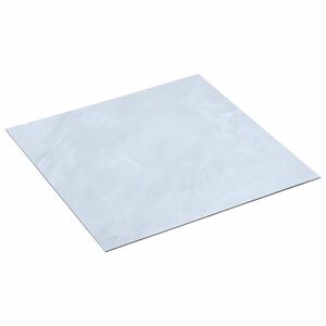 vidaXL Zelfklevende Vloerplanken Wit Marmer 30,5 x 30,5 cm 20 st PVC
