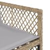 vidaXL Tuinstoelen 4 st met kussens poly rattan gemengd beige