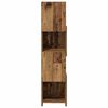 vidaXL Hoekkast Oudhout 25,5x25x102cm Bewerkt hout