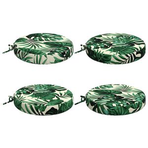 vidaXL 4-Piece Zitkussens SOEST 4 st 100% Polyester Bladpatroon