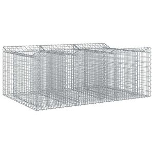 vidaXL Gabion Verhoogd Bed 150 x 100 x 60 cm Gegalvaniseerd staal