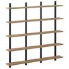 vidaXL Wandplank Artisanaal eiken 102 x 13.5 x 102 cm Bewerkt hout