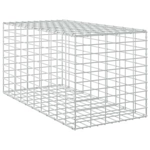 vidaXL Gabion met 3,5 mm Draad en 5x10 cm Mesh 50x100x50 cm