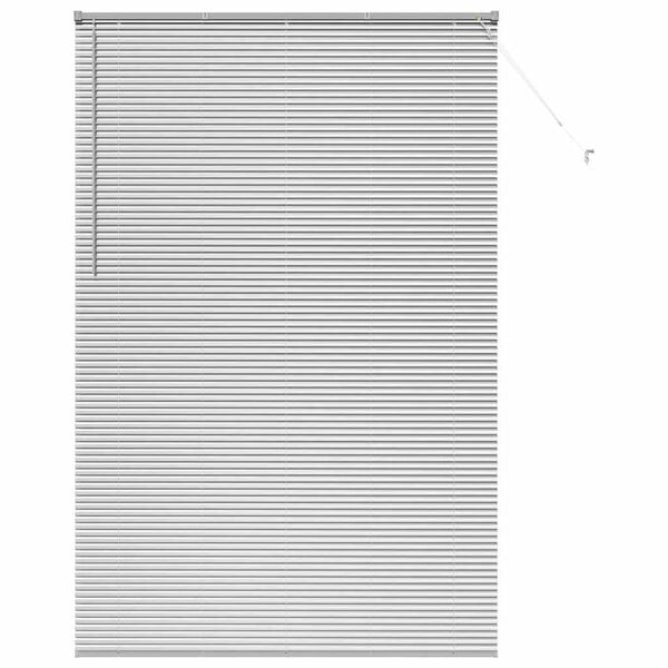 vidaXL Venetiaanse Jaloezie&euml;n Zilver 220 x 140 cm Aluminium