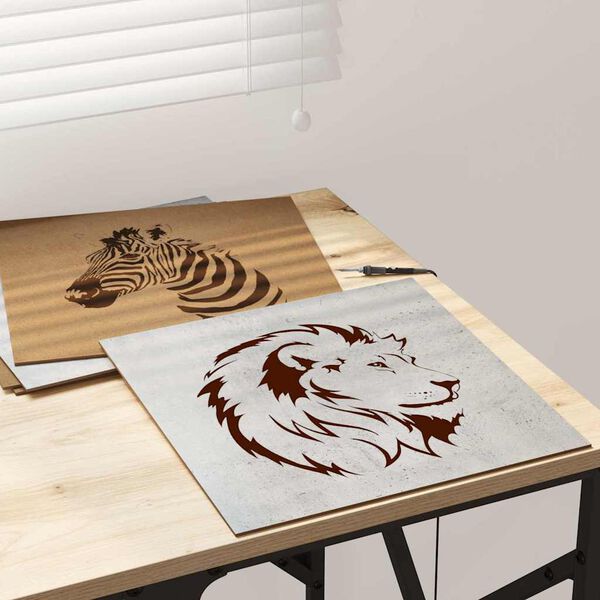 vidaXL Decorpanelen 50 pcs Beton Grijs 30 x 30 x 0,27 cm Bewerkt hout