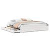vidaXL Bedframe zonder matras massief grenenhout wit 200x200 cm