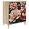 vidaXL Ladekast BORNE Licht pioenroosprint 66 x 36,5 x 75 cm Sonoma