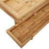 vidaXL Wandplank met plank Wandgemonteerd Bruin 45 x 26 x 60 cm Bamboe