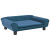 vidaXL Hondenmand 70x48x22 cm fluweel blauw
