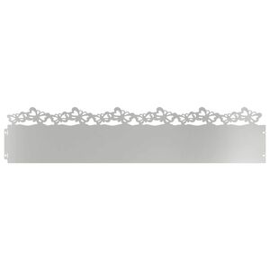 vidaXL Gazonranden 10 pcs Zilver 103 x 0,05 x 22 cm