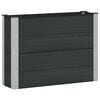 vidaXL Verhoogde plantenbak Zwart 100 x 30 x 72 cm WPC en Aluminium
