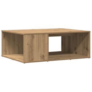 vidaXL Salontafel 90x67x33 cm bewerkt hout artisanaal eikenkleurig