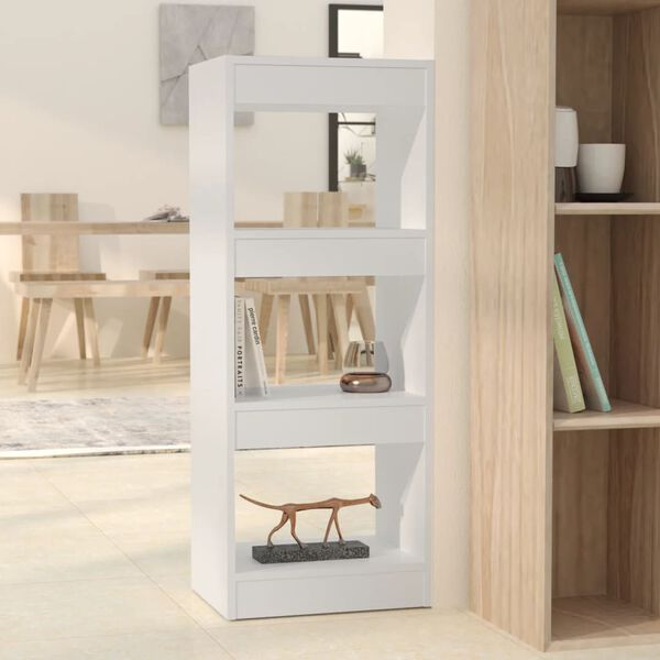 vidaXL Boekenkast/kamerscherm 40x30x103 cm bewerkt hout wit