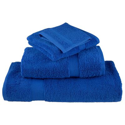 vidaXL Gastendoekjes SOLUND 2 st 600 g/m² 30x50 cm blauw