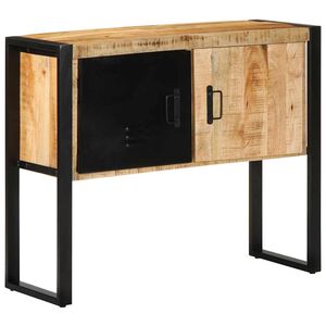 vidaXL Wandkast 90x35x75 cm massief ruw mangohout
