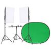 vidaXL Fotostudioset met verlichtingsset en achtergrondscherm