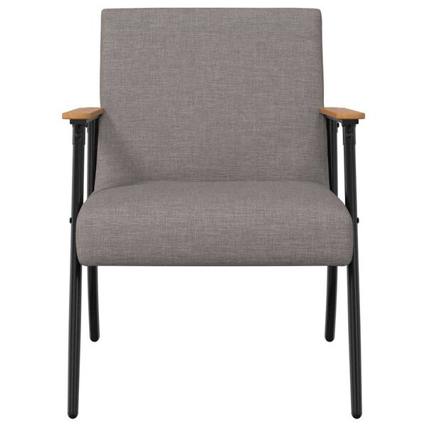 vidaXL Fauteuil Taupe 59 x 75 x 78 cm Stof