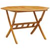 vidaXL Tuintafel inklapbaar &Oslash;110x75 cm massief acaciahout