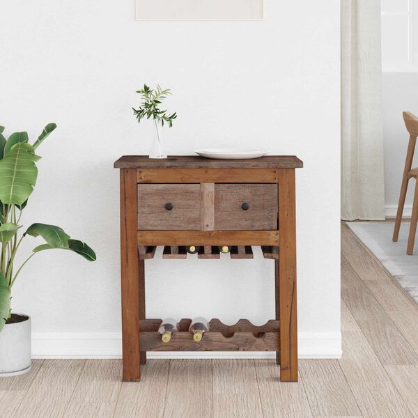 vidaXL Kast Bruin 60 x 30 x 70 cm Massief Gerecycled Hout