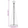 vidaXL Kegelkerstboom 108 LED's 70x180 cm meerkleurig