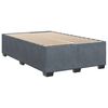 vidaXL Bedframe zonder matras 120x190 cm fluweel donkergrijs