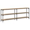 vidaXL Wandtafel artisanaal eikenkleurig 200 x 29 x 75 cm