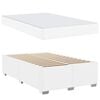 vidaXL Bedframe met matras Wit 120 x 190 cm Stof