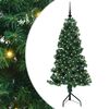 vidaXL Hoek Kunstkerstboom met 150 LED Groen 150 cm PVC en Metaal