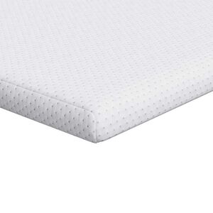vidaXL matrastopper Wit 70 x 200 cm Jacquard Stof