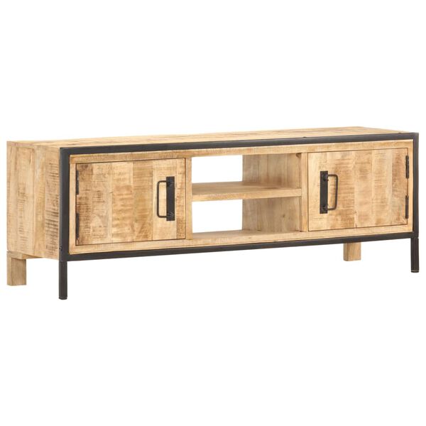 vidaXL Tv-meubel 120x30x40 cm ruw mangohout