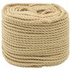 vidaXL Boottouw 6 mm 500 m Naturel