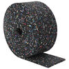 vidaXL Rubbergranulaatrol Zwart 1000 x 10 x 0,3 cm Rubber