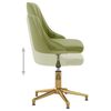 vidaXL Eetkamerstoelen draaibaar 4 st fluweel lichtgroen