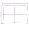 vidaXL Zonnescherm rechthoekig 2,5x4,5 m oxford stof taupe