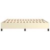vidaXL Boxspring bed kunstleer cr&egrave;mekleurig 160x200 cm
