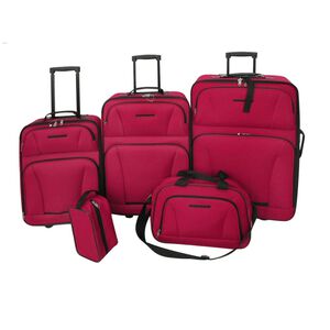 vidaXL Reisbagage set rood 5-delig
