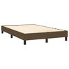 vidaXL Boxspring met matras en LED stof donkerbruin 120x190 cm