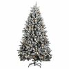 vidaXL Kunstkerstboom met scharnieren 300 LED's en kerstballen 180 cm