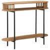vidaXL Handgemaakte Eindtafel Teakbruin 90 x 30 x 75 cm