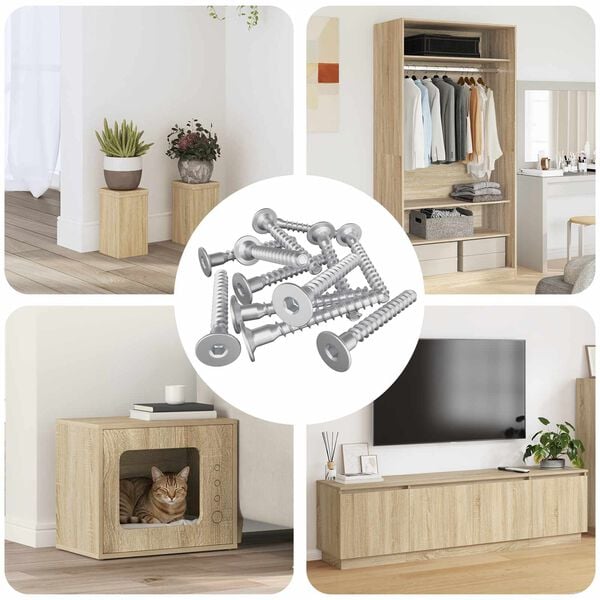 vidaXL Bevestigingsschroeven 5000 pcs Zilver Metaal