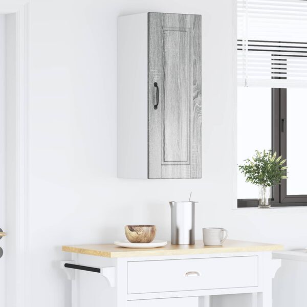 vidaXL Keukenkast met plank Grijs Sonoma 30 x 31 x 80 cm Bewerkt hout