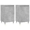 vidaXL Dressoirs 2 st 40x35x70 cm bewerkt hout betongrijs