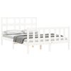 vidaXL Bedframe zonder matras massief grenenhout wit 140x200 cm