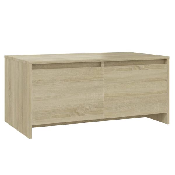 vidaXL Salontafel 90x50x41,5 cm bewerkt hout sonoma eikenkleurig
