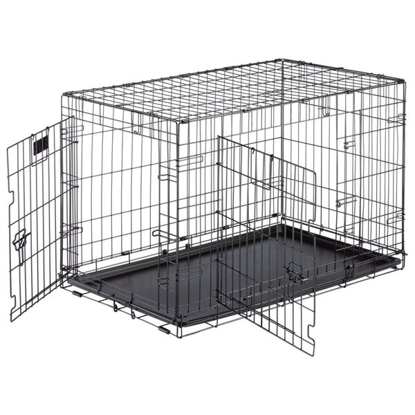 Ferplast Hondenbench Dog-Inn 90 92,7x58,1x62,5 cm grijs