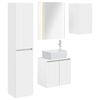 vidaXL Badkamerkastenset 5 pcs Wit 53 x 15,5 x 70 cm Bewerkt hout