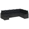 vidaXL Bankstel 8 st poly rattan
