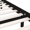 vidaXL Bedframe massief grenenhout zwart 120x200 cm