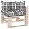 vidaXL 6-delige Loungeset met kussens pallet grenenhout