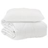 vidaXL Dekbed met kussen 2 pcs Wit Microvezel